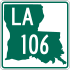 Louisiana Highway 106 marker