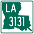 Louisiana Highway 3131 marker