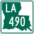 Louisiana Highway 490 marker