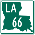 Louisiana Highway 66 marker