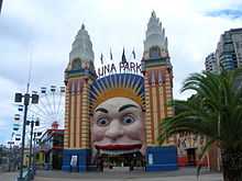 entrance of Sydney Luna Park