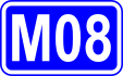 Highway M08 shield}}