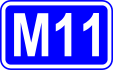 Highway M11 shield}}