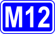 Highway M12 shield}}