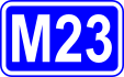 Highway M23 shield}}