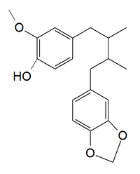 Chemical structure of macelignan