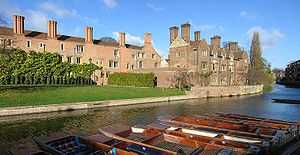 Elizabeth brick college beside a river