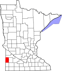 State map highlighting Lincoln County