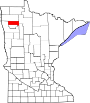 State map highlighting Pennington County