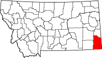 State map highlighting Carter County