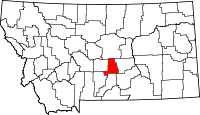 State map highlighting Golden Valley County