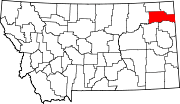 State map highlighting Roosevelt County