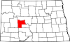 State map highlighting Mercer County