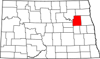 State map highlighting Nelson County