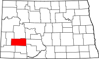 State map highlighting Stark County