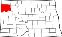 State map highlighting Williams County