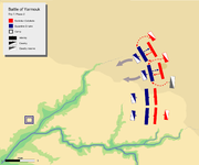 Day 3, Phase 2. showing khalid's attack on flank of Byzantine left center with his mobile guard.