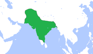 Map of the Mughal Empire.