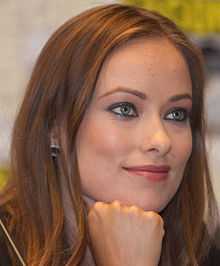 Olivia Wilde in a press conference.