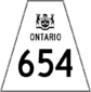 Highway 654 shield