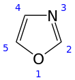 Skeletal formula with numbers