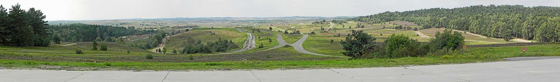 Panorma of a tank firing range