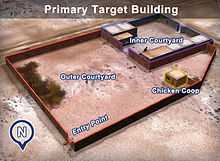 Map depicting the target building, and surrounding area.