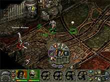 Gameplay screenshot of Planescape Torment.