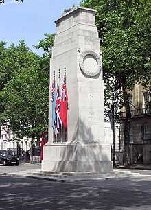 A cuboid granite cenotaph.