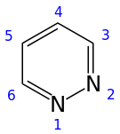 Skeletal formula with numbering convention