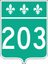 Route 203 shield