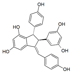 Chemical structure of (-)-quadrangularin A.