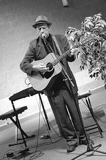 Ralston Bowles playing at his niece's wedding.