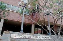 UCLA Fielding School of Public Health entrance on Young Drive South