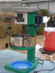 Hawaiian shave ice machine.