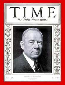 Thomas Lamont on the cover of Time Magazine (November 11, 1929)