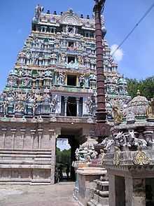 View of the Kalyanasundaresar temple tower