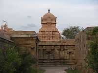 a precinct inside a temple with shrine at the end