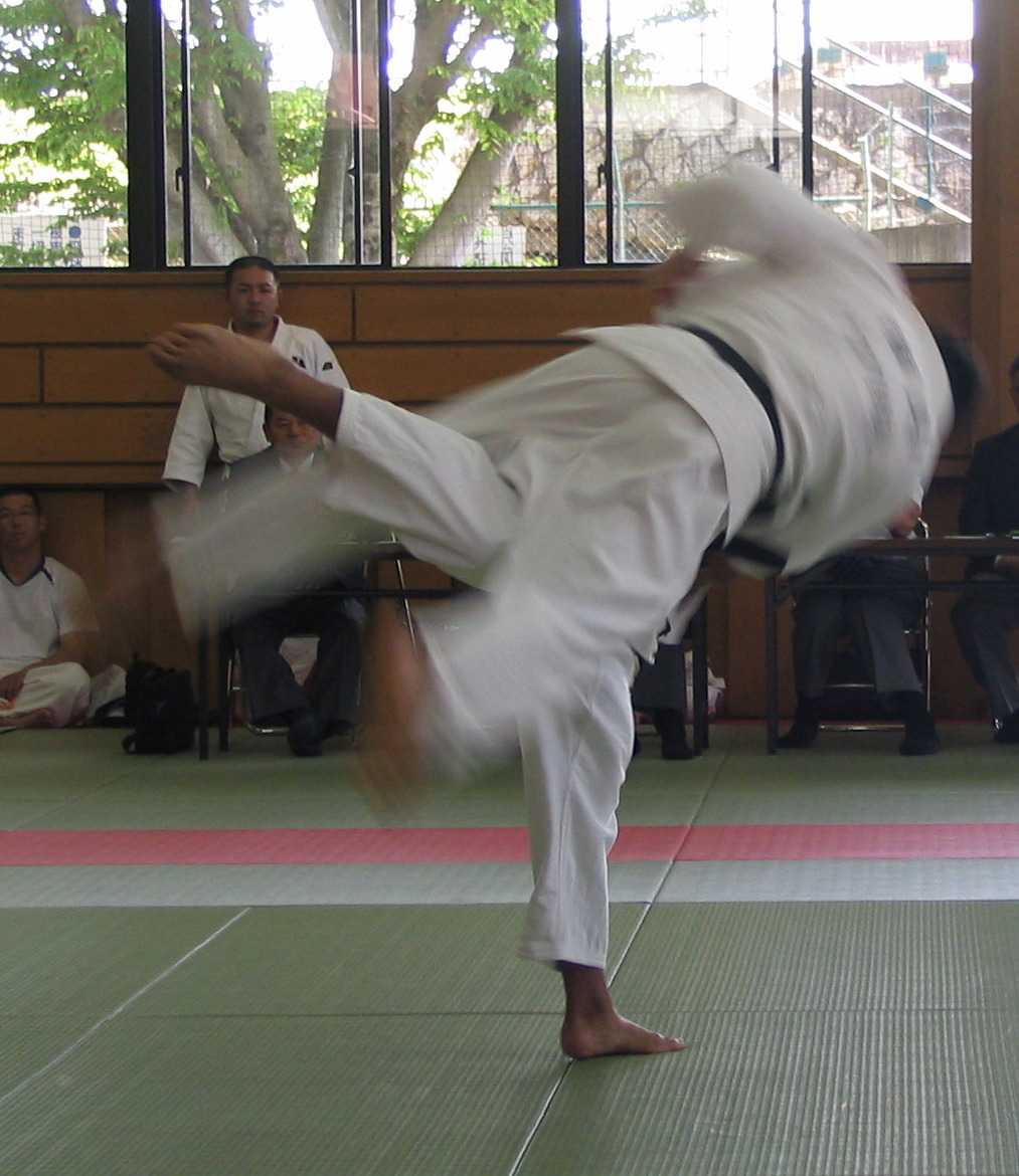 Photo of uchi-mata judo