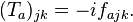 (T_{a})_{{jk}}=-if_{{ajk}}.