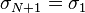 \sigma _{{N+1}}=\sigma _{1}