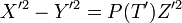 X'^{2}-Y'^{2}=P(T')Z'^{2}