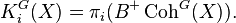 K_{i}^{G}(X)=\pi _{i}(B^{+}\operatorname {Coh}^{G}(X)).