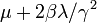 \mu +2\beta \lambda /\gamma ^{2}