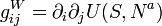 g_{{ij}}^{W}=\partial _{i}\partial _{j}U(S,N^{a})