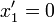 x_{1}^{\prime }=0