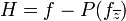 \displaystyle {H=f-P(f_{{\overline {z}}})}