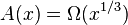 A(x)=\Omega (x^{{1/3}})