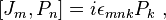 [J_{m},P_{n}]=i\epsilon _{{mnk}}P_{k}~,