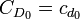 C_{{D_{0}}}=c_{{d_{0}}}